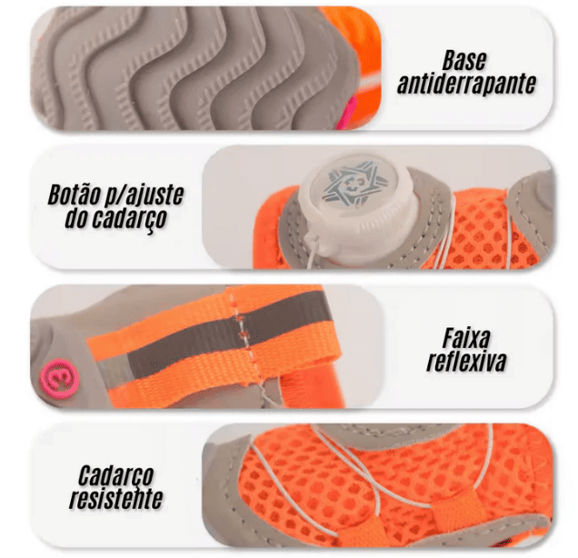 Sapatinho de Passeio Pet Ajuste Rotativo Rápido