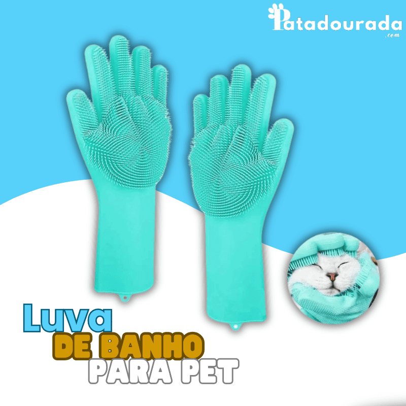 Luva de Banho Pet
