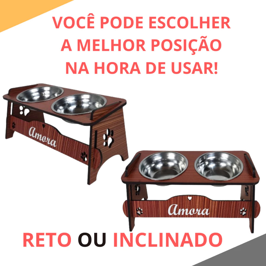 Comedouro Personalizado + 2 Tampas