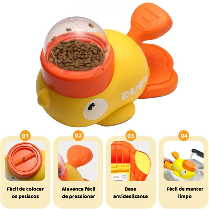Alimentador Duck Patinho Interativo para Cães