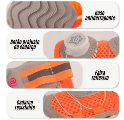Sapatinho de Passeio Pet Ajuste Rotativo Rápido