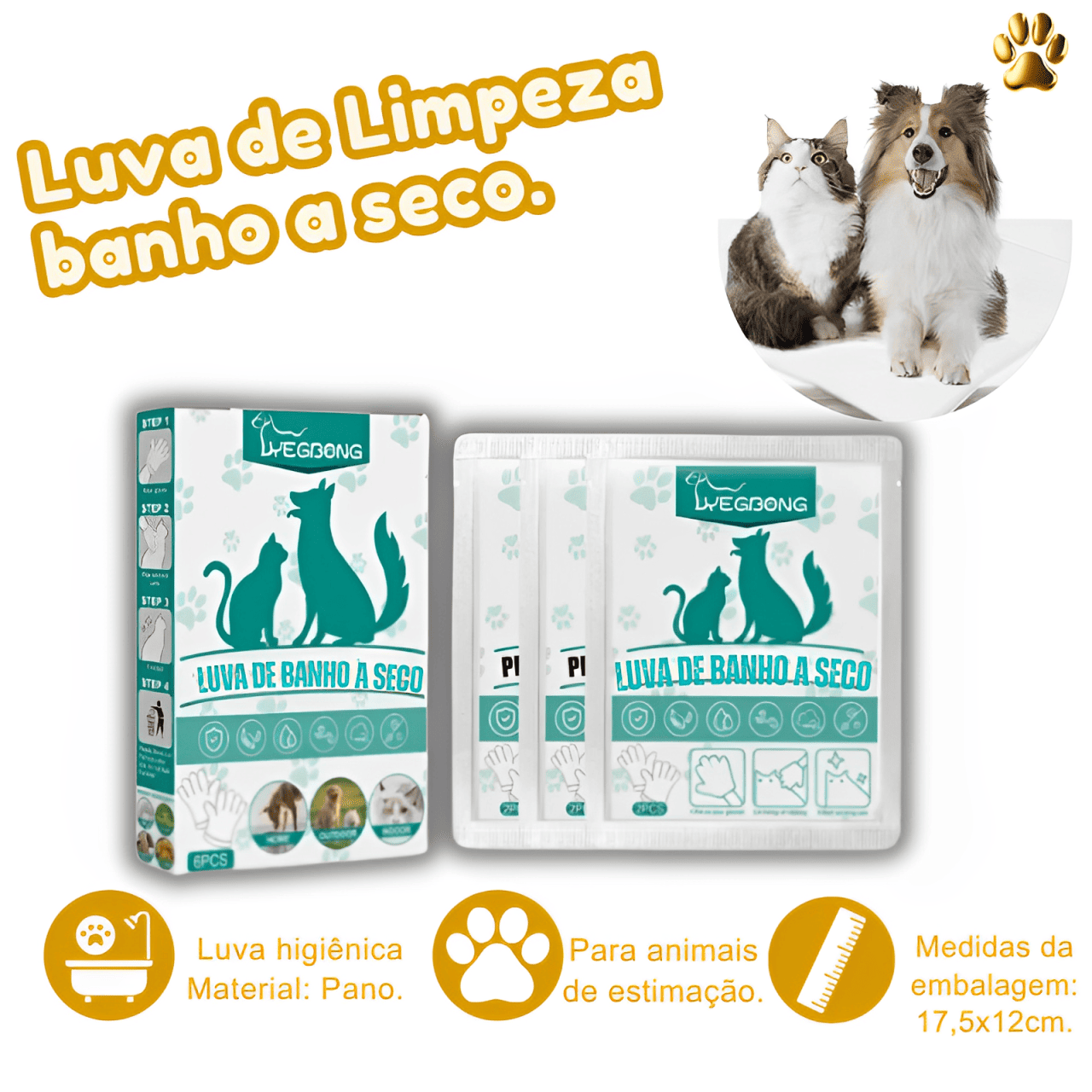 Luva Limpa Fácil - Petbudy🐾