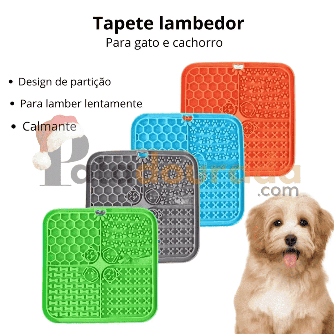 Tapete Lento Interativo com Ventosa para Pets