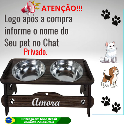 Comedouro Personalizado + 2 Tampas