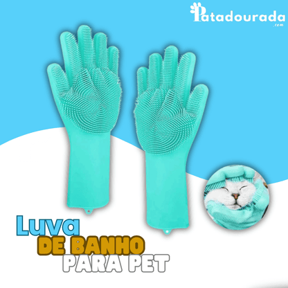 Luva de Banho Pet