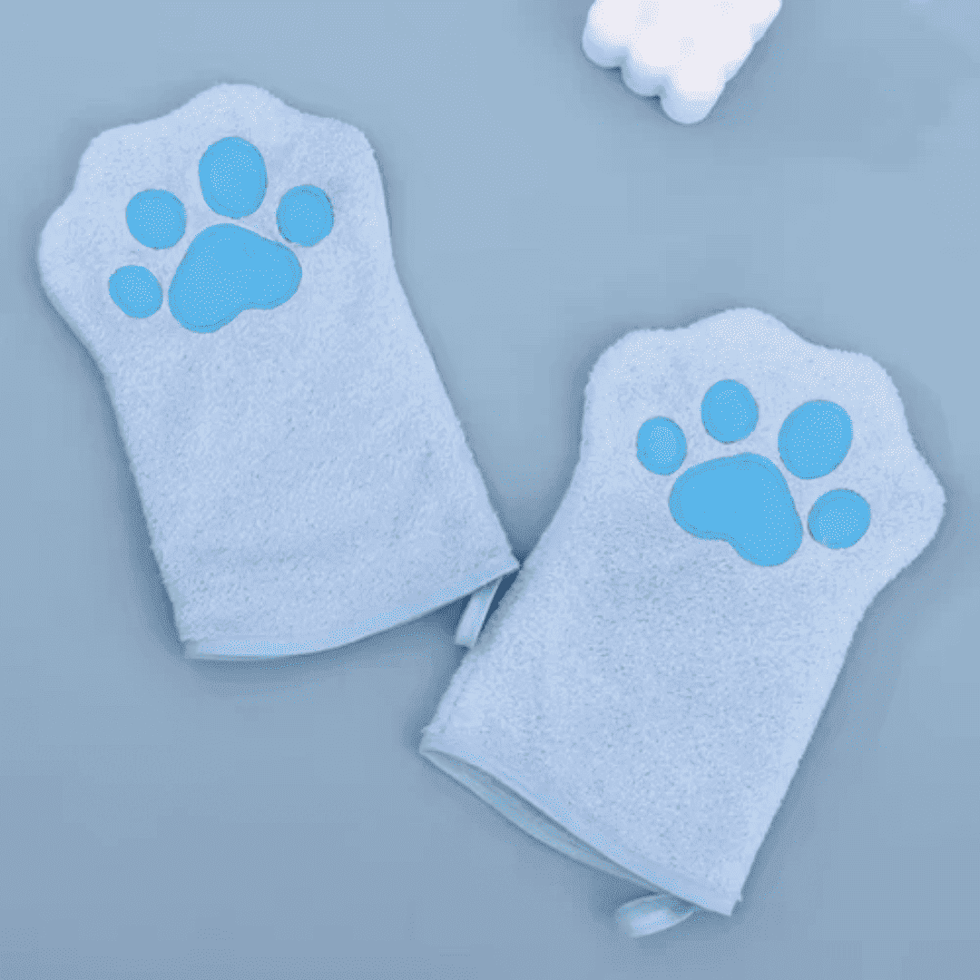 Luva de Microfibra para Banhos em Cães