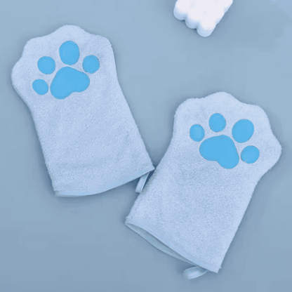 Luva de Microfibra para Banhos em Cães