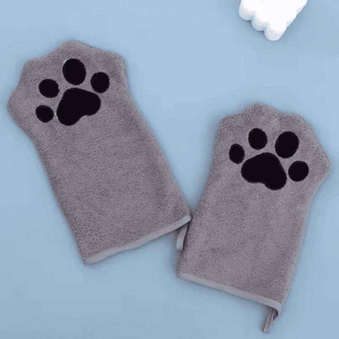 Luva de Microfibra para Banhos em Cães