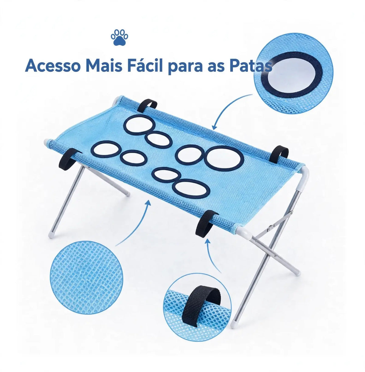 Suporte Dobrável para Cuidados Pet