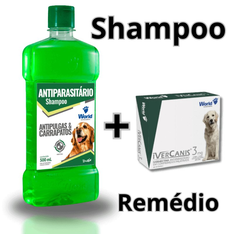 COMPRE O SHAMPOO e LEVE Remédio para Carrapato e Antipulgas de BRINDE - Patadourada